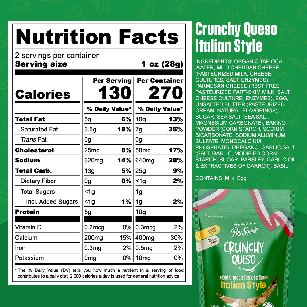 Crunchy Queso Italian Style 2oz