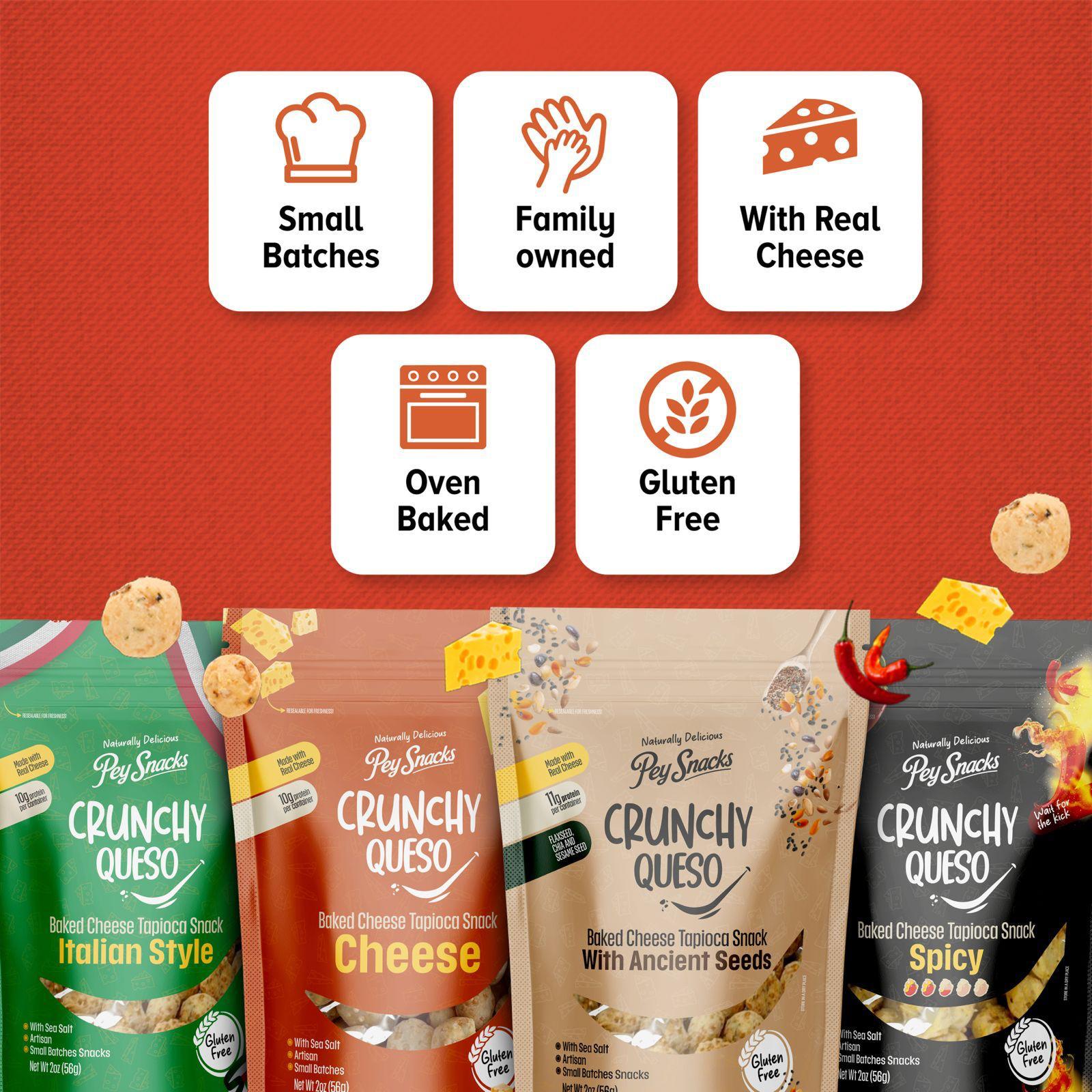 Crunchy Queso Variety Pack – Gluten-Free Cheese Snacks