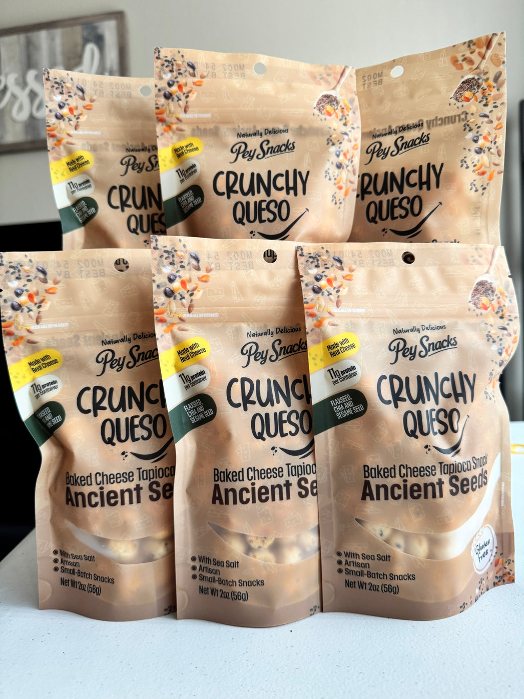 Crunchy Queso Ancient Seeds 2oz